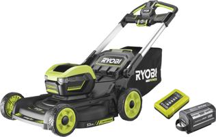 Ryobi batteridrevet gressklipper paa norsk plen